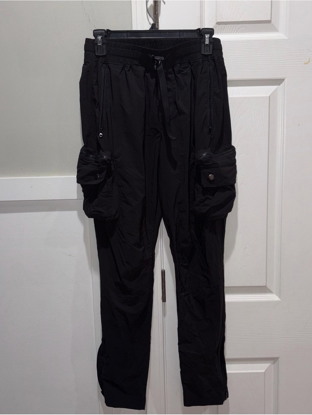 Men's Kill Crew Black Hybrid Cargo Jogger Pants - Lightweight Size Medium